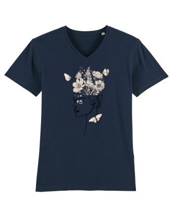 Butterfly Head Feminin French Navy