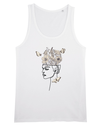 Butterfly Head Feminin White