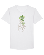 Silueta Green Feminin Tricou mânecă scurtă guler larg Bărbat Skater