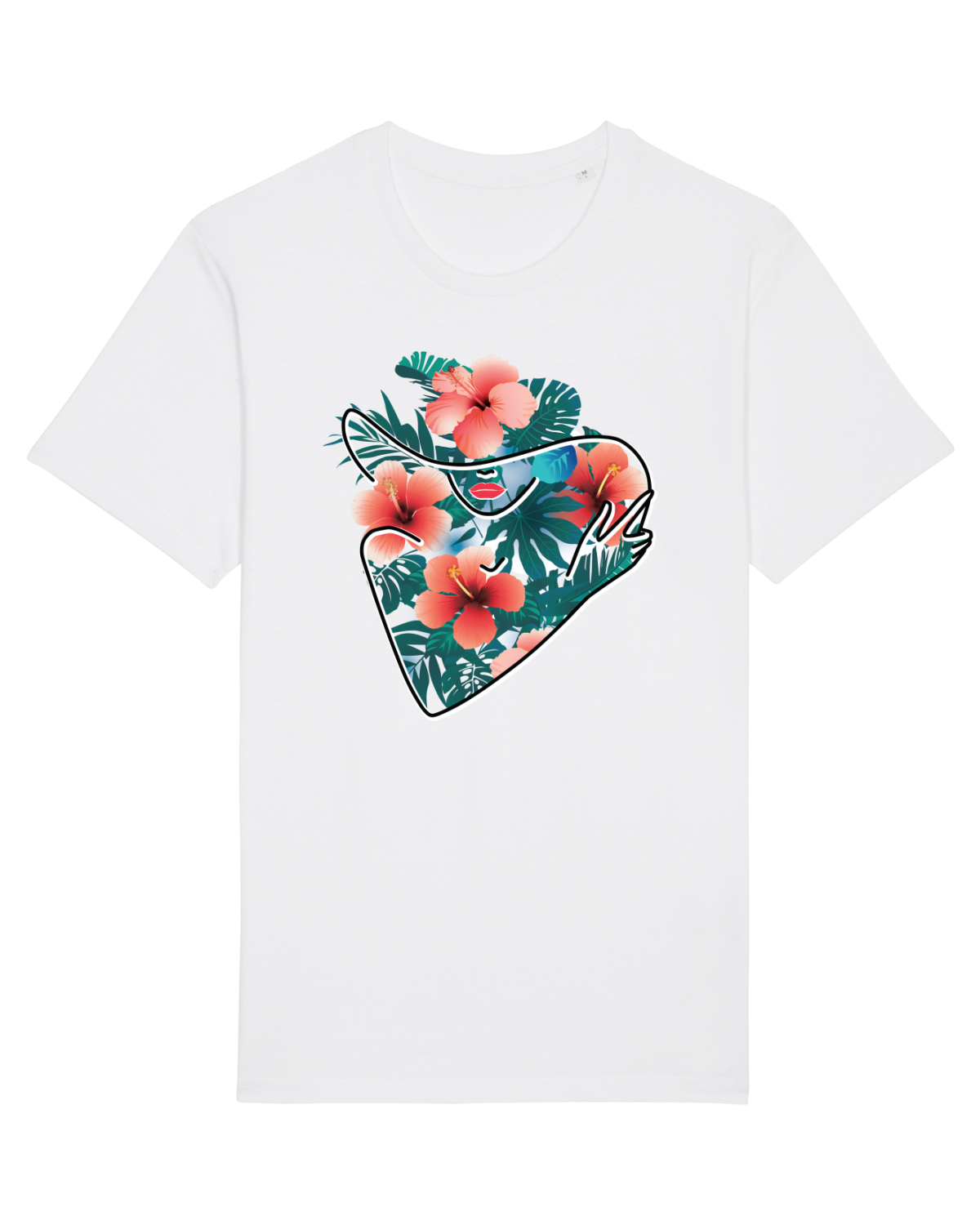Tricou mânecă scurtă Unisex Rocker White