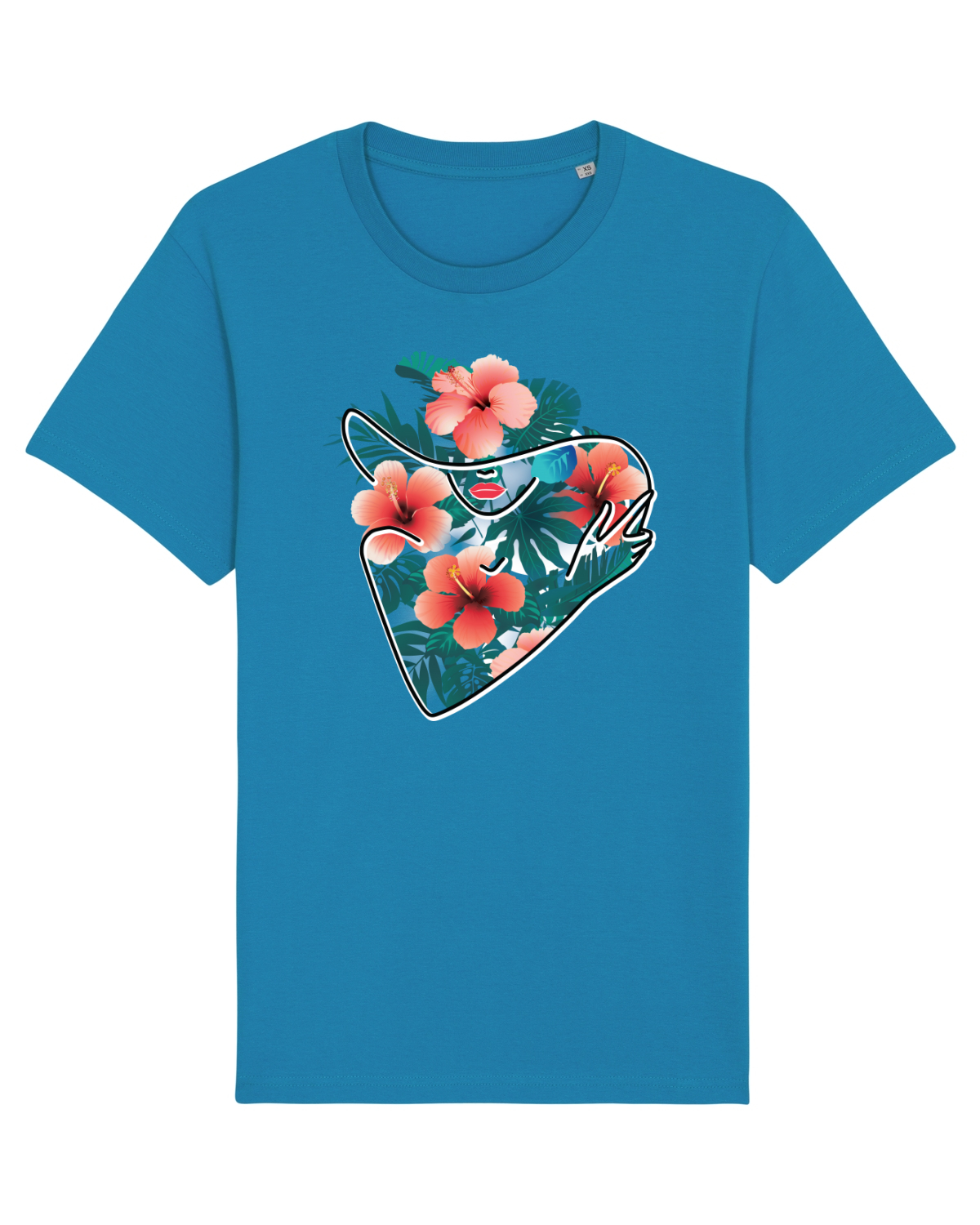 Tricou mânecă scurtă Unisex Rocker Azur