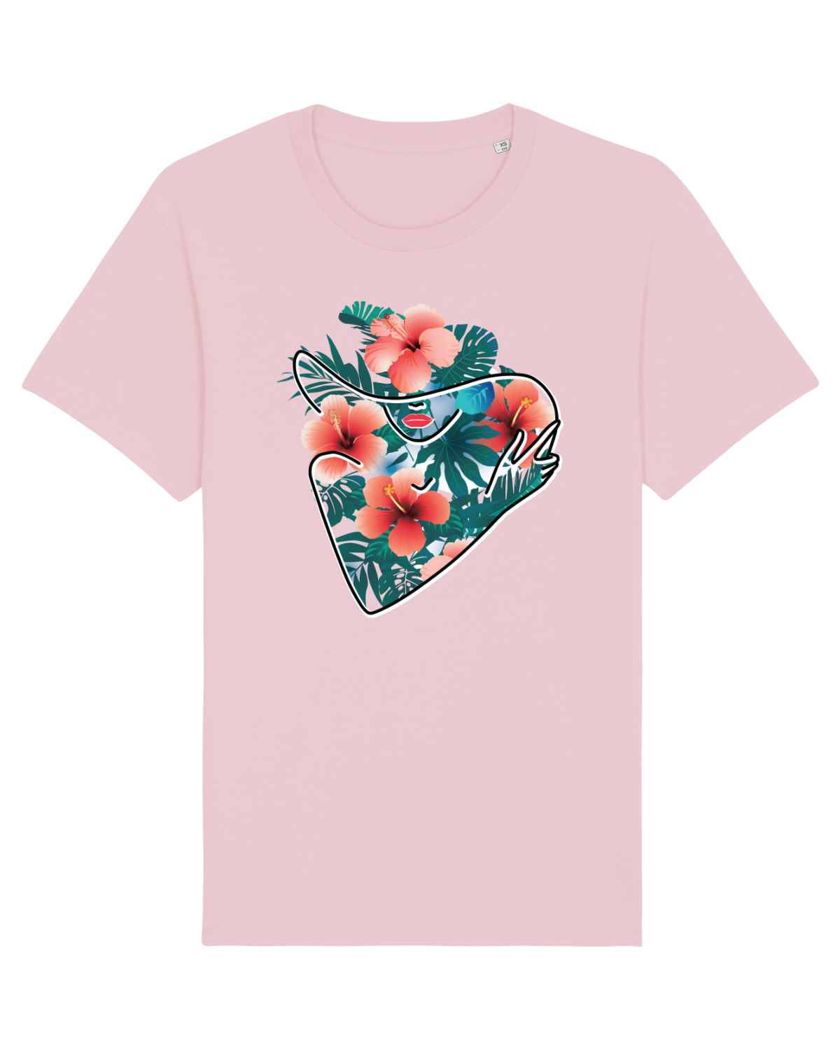 Tricou mânecă scurtă Unisex Rocker Cotton Pink