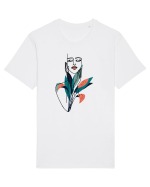 Red Floral Feminin Tricou mânecă scurtă Unisex Rocker