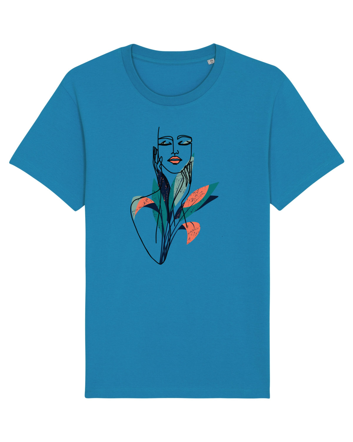 Tricou mânecă scurtă Unisex Rocker Azur