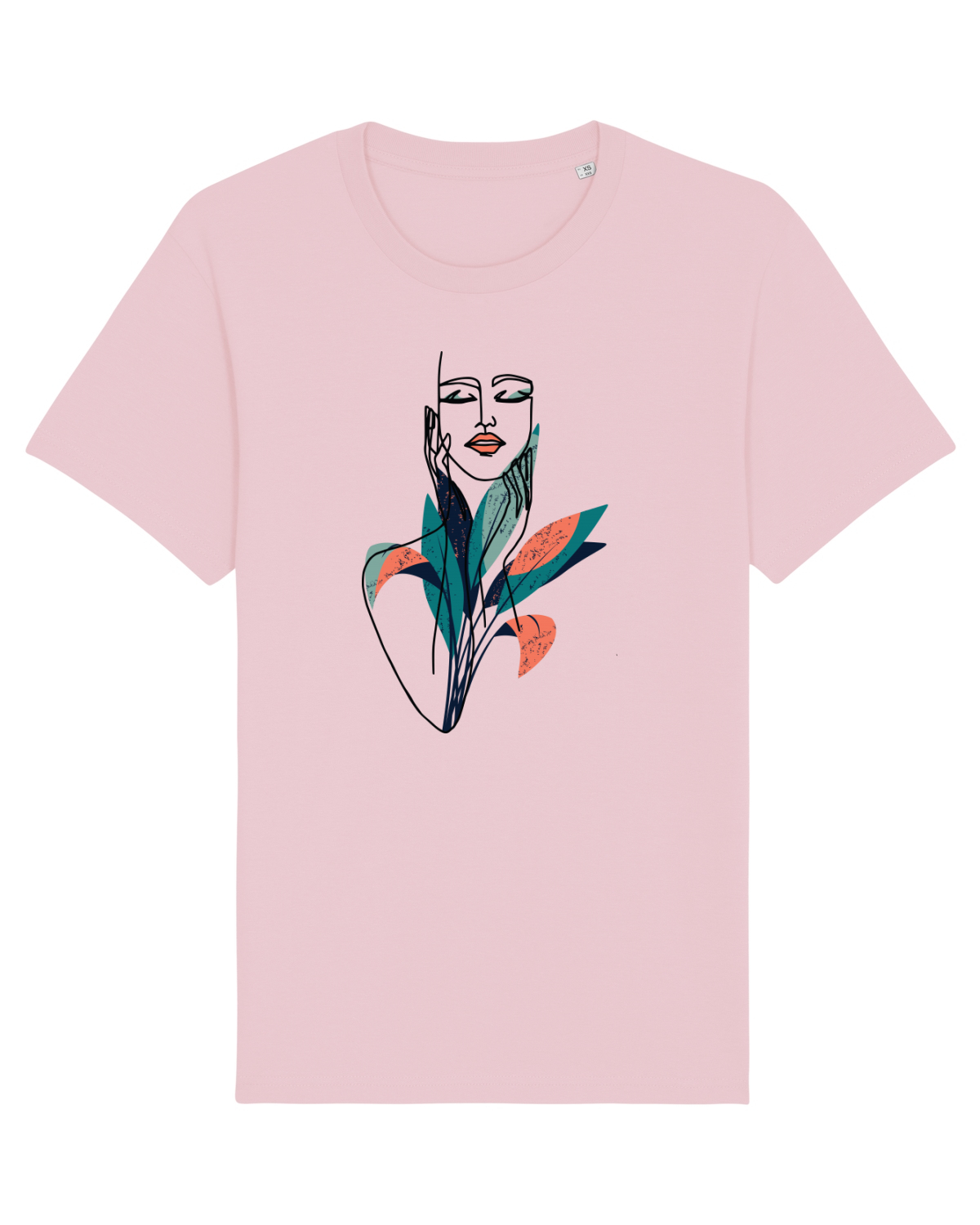 Tricou mânecă scurtă Unisex Rocker Cotton Pink