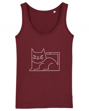 Minimal Cat Burgundy