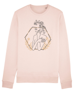 Orange Abstract Silueta Bluză mânecă lungă Unisex Rise