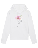 Pink Floral Hands Hanorac Unisex Drummer
