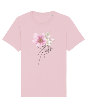 Pink Floral Hands Cotton Pink