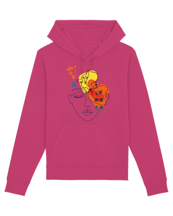 Red Head Floral Raspberry