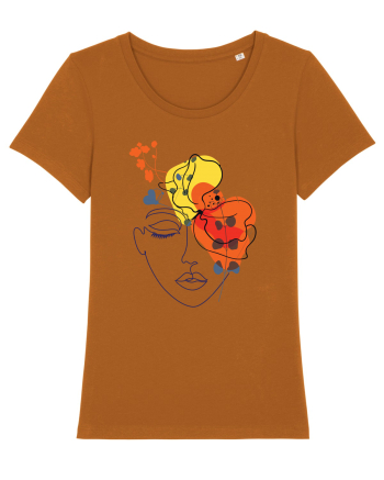 Red Head Floral Roasted Orange