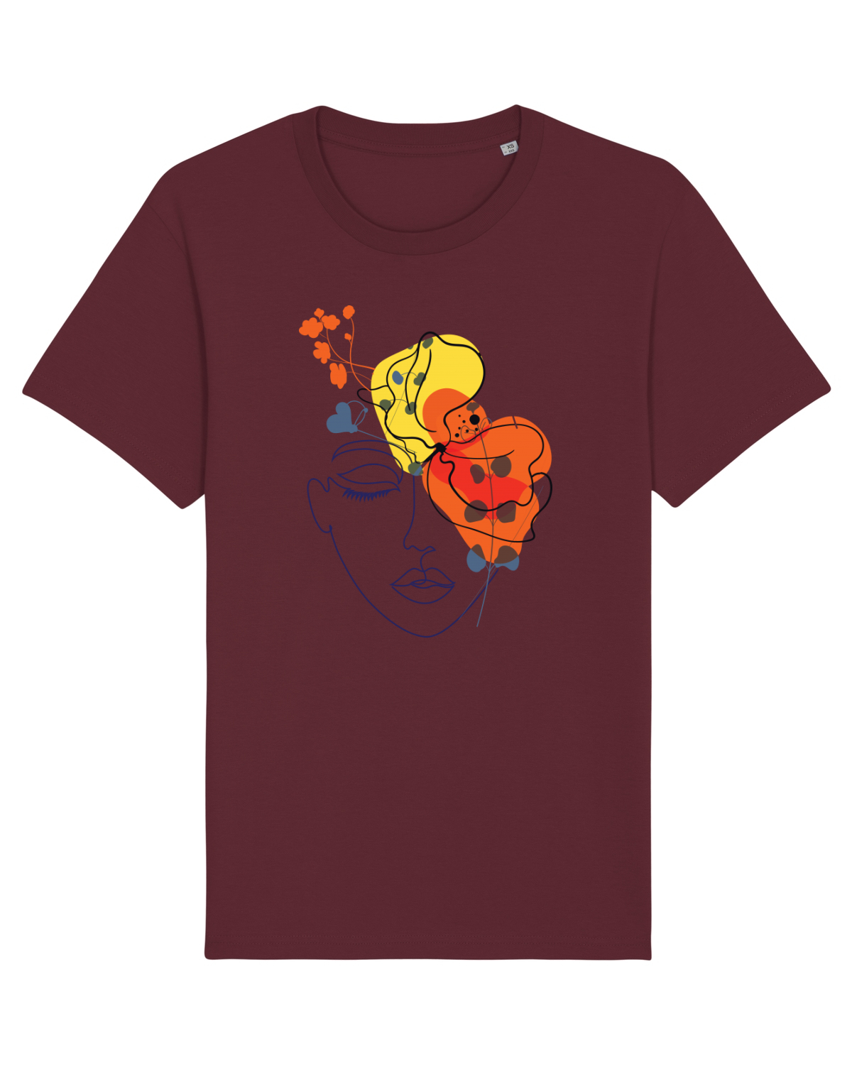 Tricou mânecă scurtă Unisex Rocker Burgundy