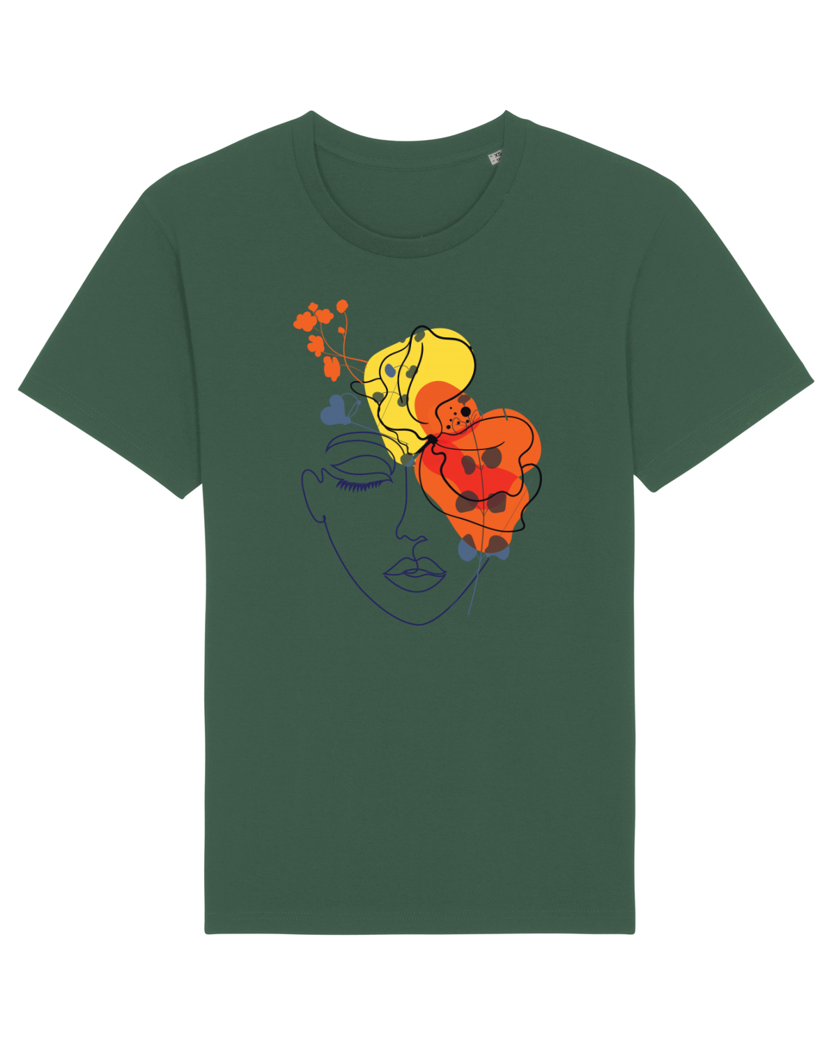 Tricou mânecă scurtă Unisex Rocker Bottle Green
