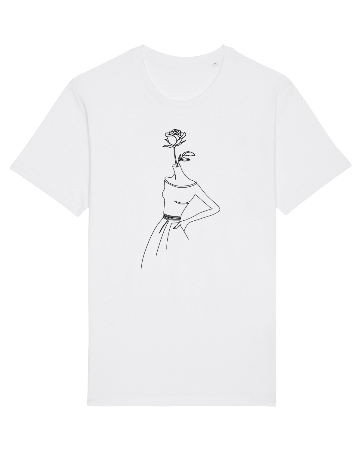 Tricou mânecă scurtă Unisex Rocker White