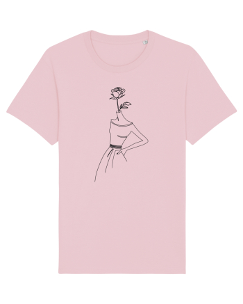 Rose Dress Feminin Cotton Pink