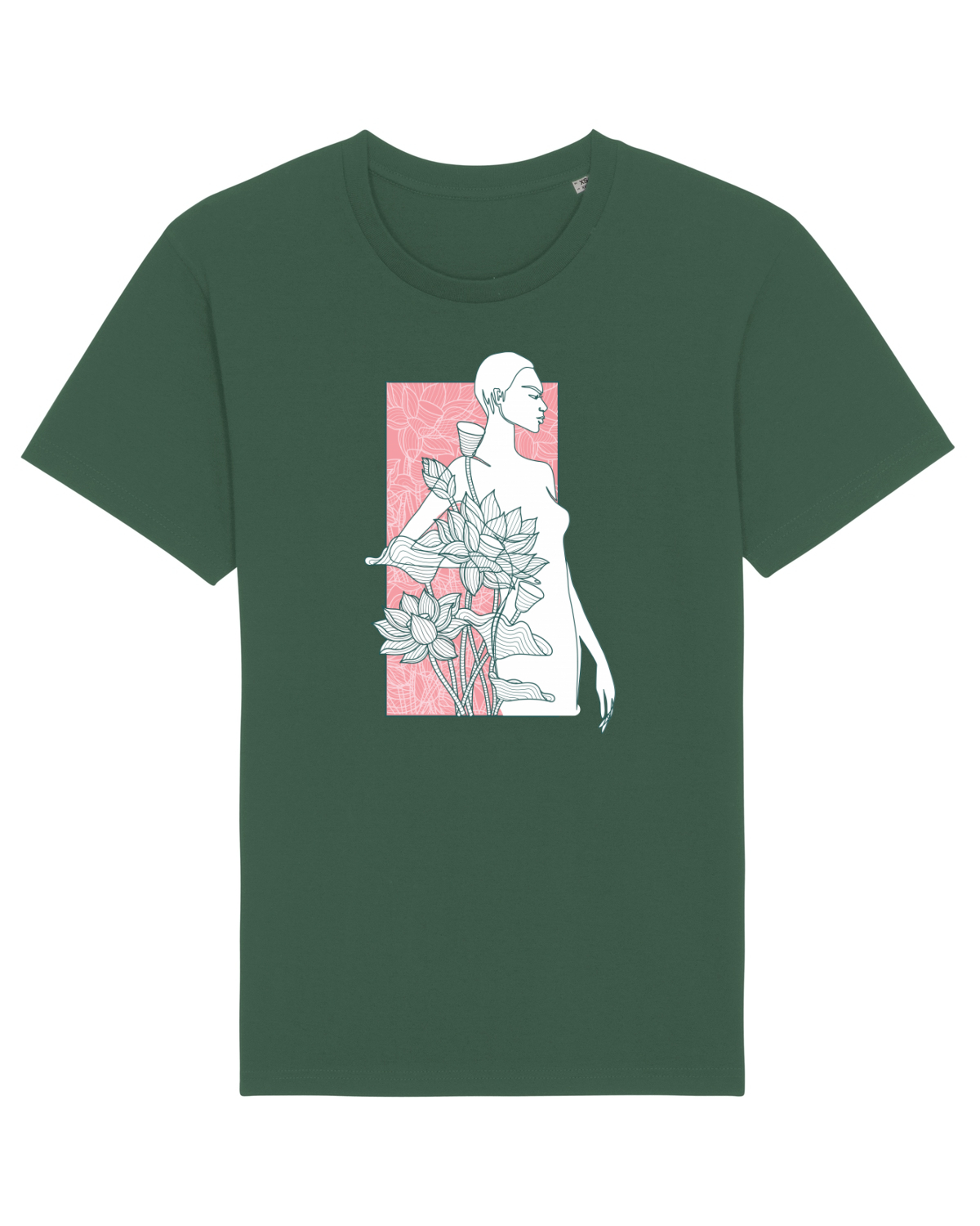 Tricou mânecă scurtă Unisex Rocker Bottle Green