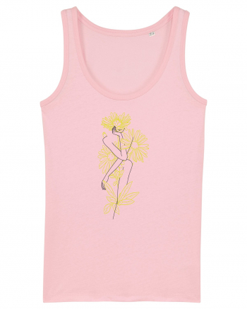 Silueta Floral Yellow Cotton Pink