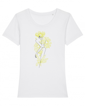 Silueta Floral Yellow White