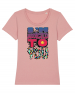 Addicted to You Tricou mânecă scurtă guler larg fitted Damă Expresser