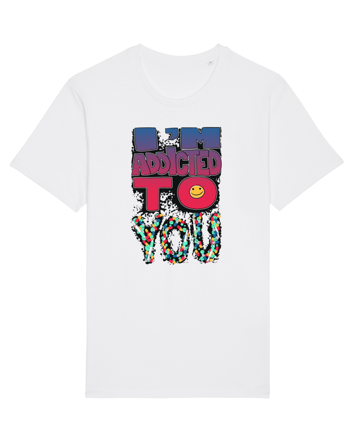 Tricou mânecă scurtă Unisex Rocker White