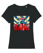 Bang Monkey Tricou mânecă scurtă guler larg fitted Damă Expresser