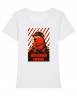 Comrade Bear Tricou mânecă scurtă guler larg fitted Damă Expresser