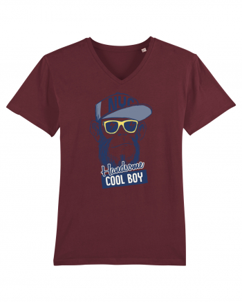Cool Boy Monkey Burgundy