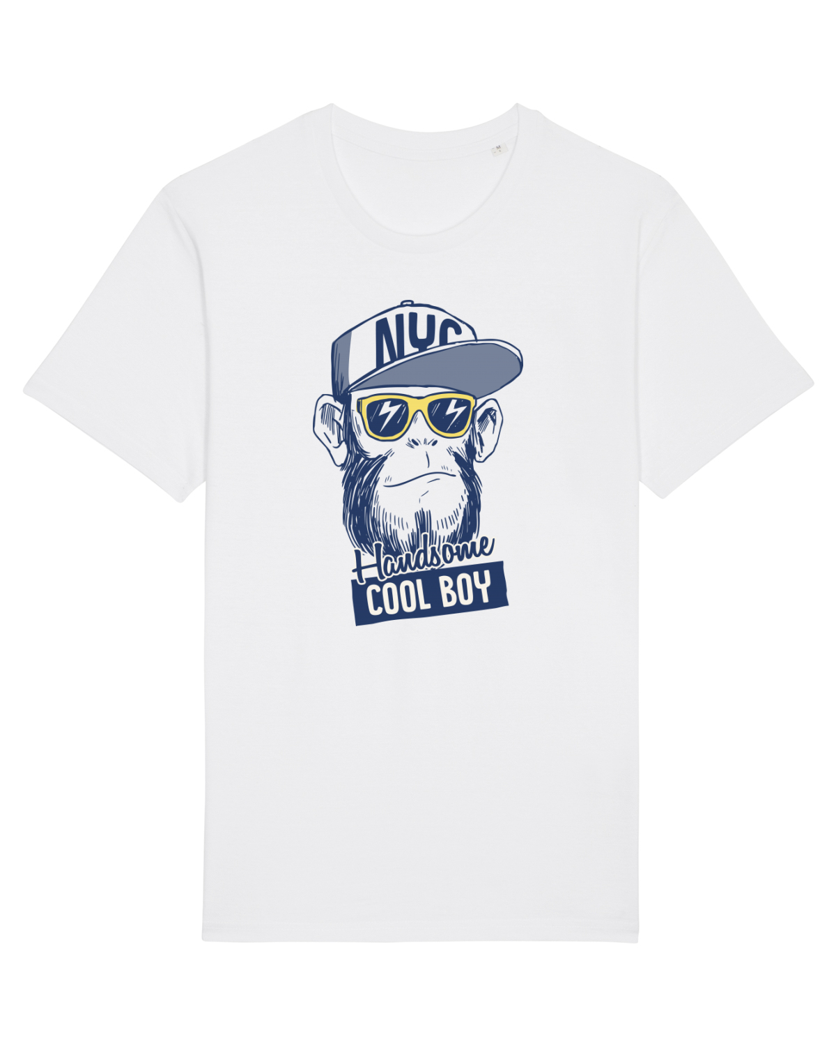 Tricou mânecă scurtă Unisex Rocker White