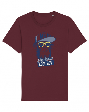 Cool Boy Monkey Burgundy