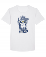 Cool Boy Monkey Tricou mânecă scurtă guler larg Bărbat Skater