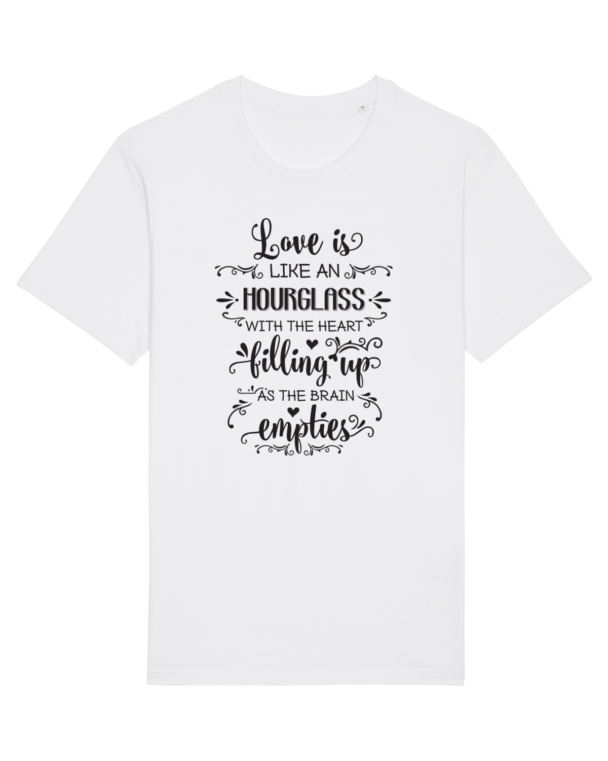 Tricou mânecă scurtă Unisex Rocker White