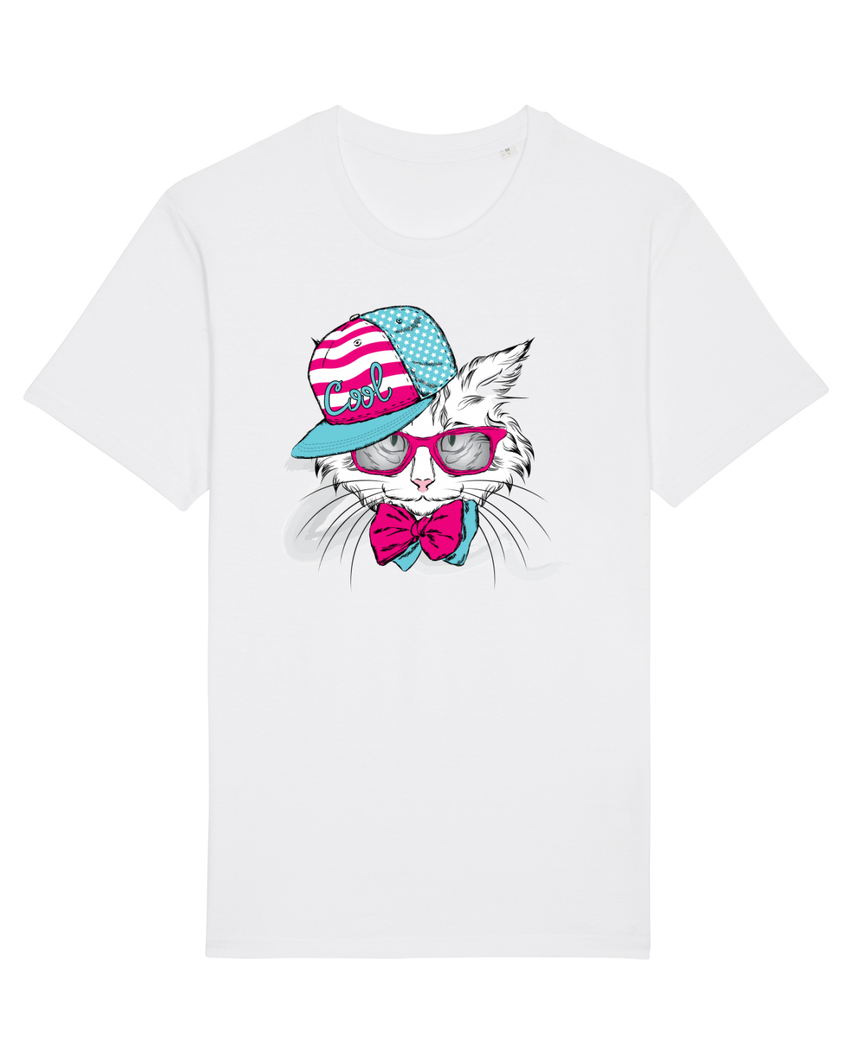 Tricou mânecă scurtă Unisex Rocker White