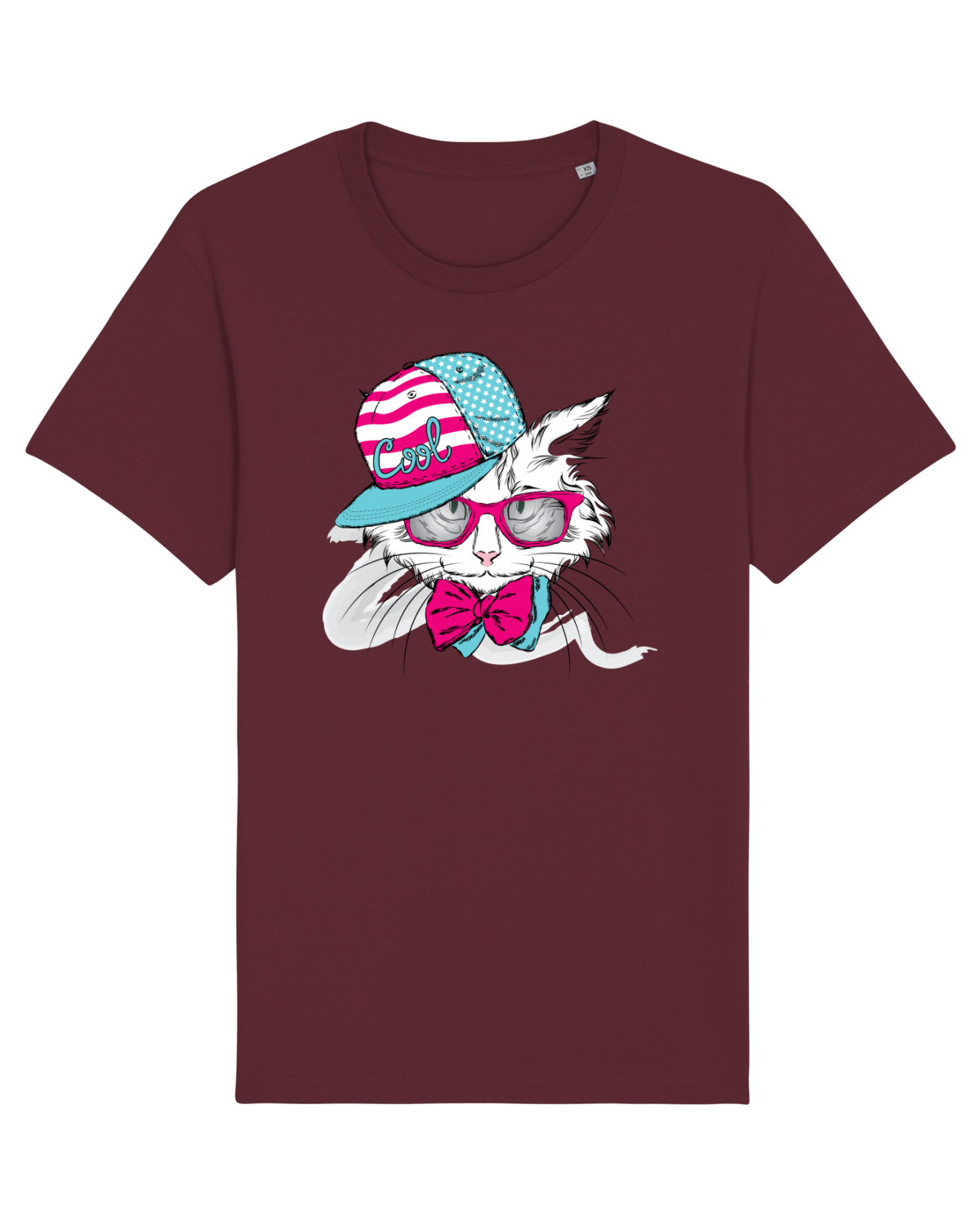Tricou mânecă scurtă Unisex Rocker Burgundy