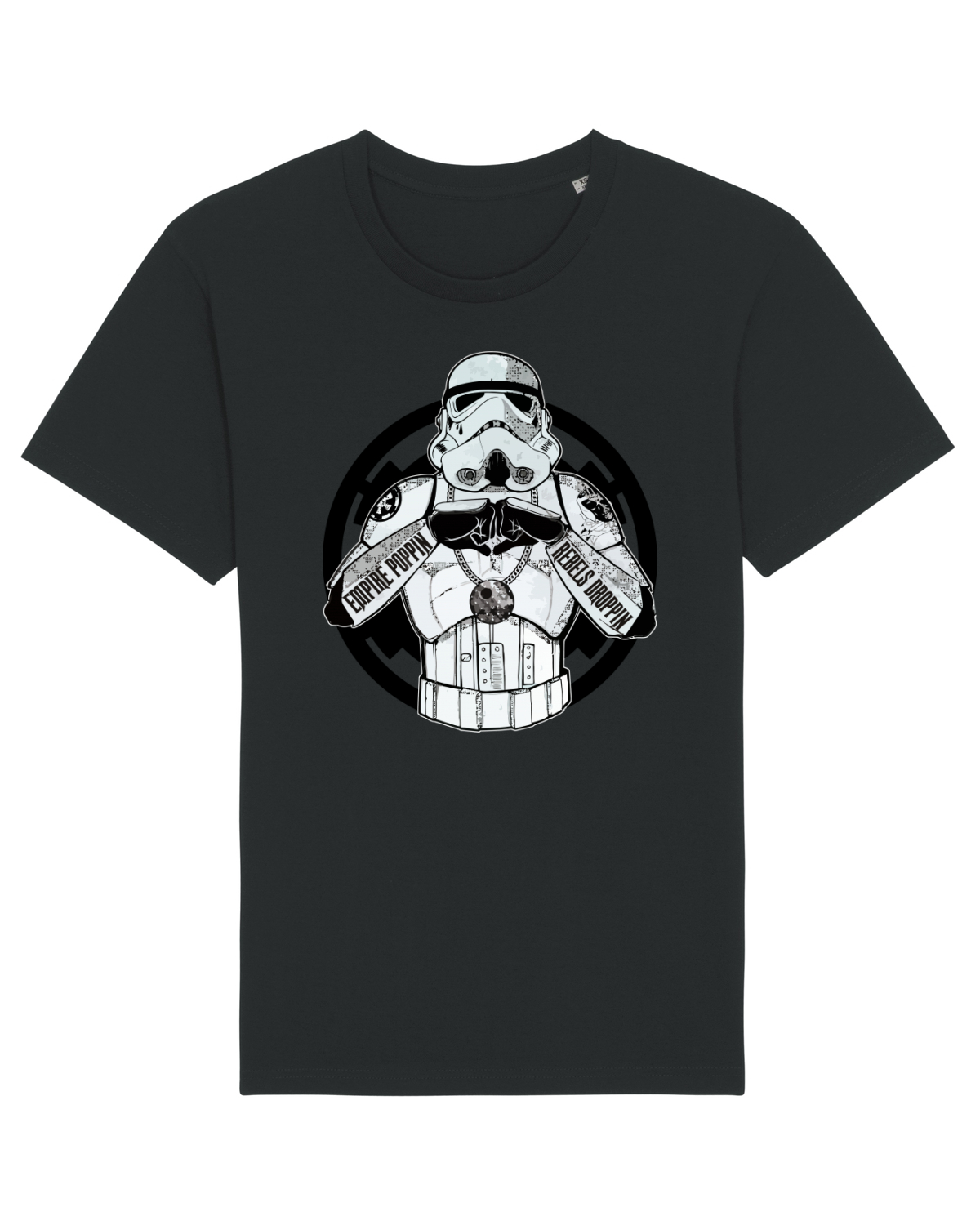 Tricou mânecă scurtă Unisex Rocker Black