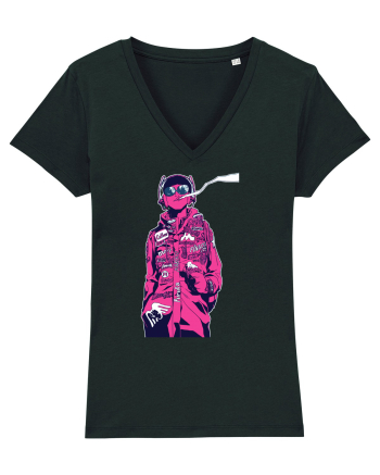 Cool Red Girl Black