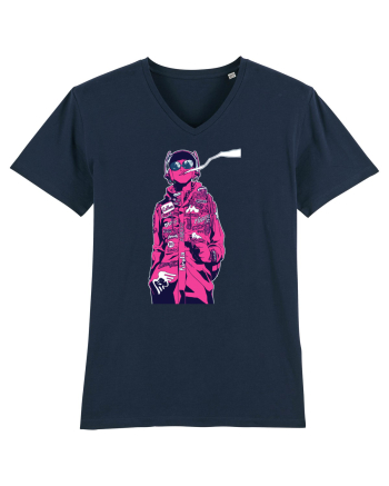 Cool Red Girl French Navy