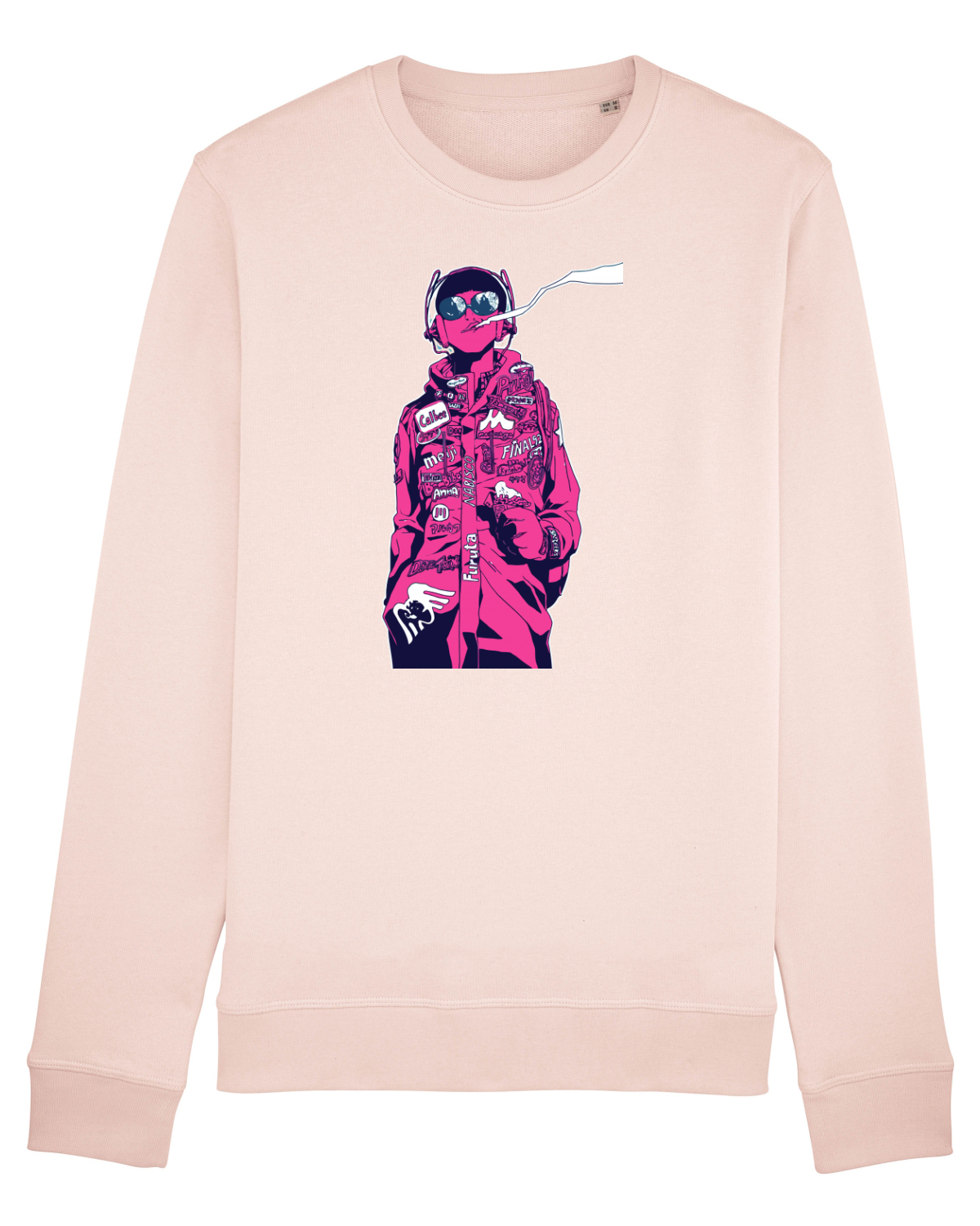 Bluză mânecă lungă Unisex Rise Candy Pink
