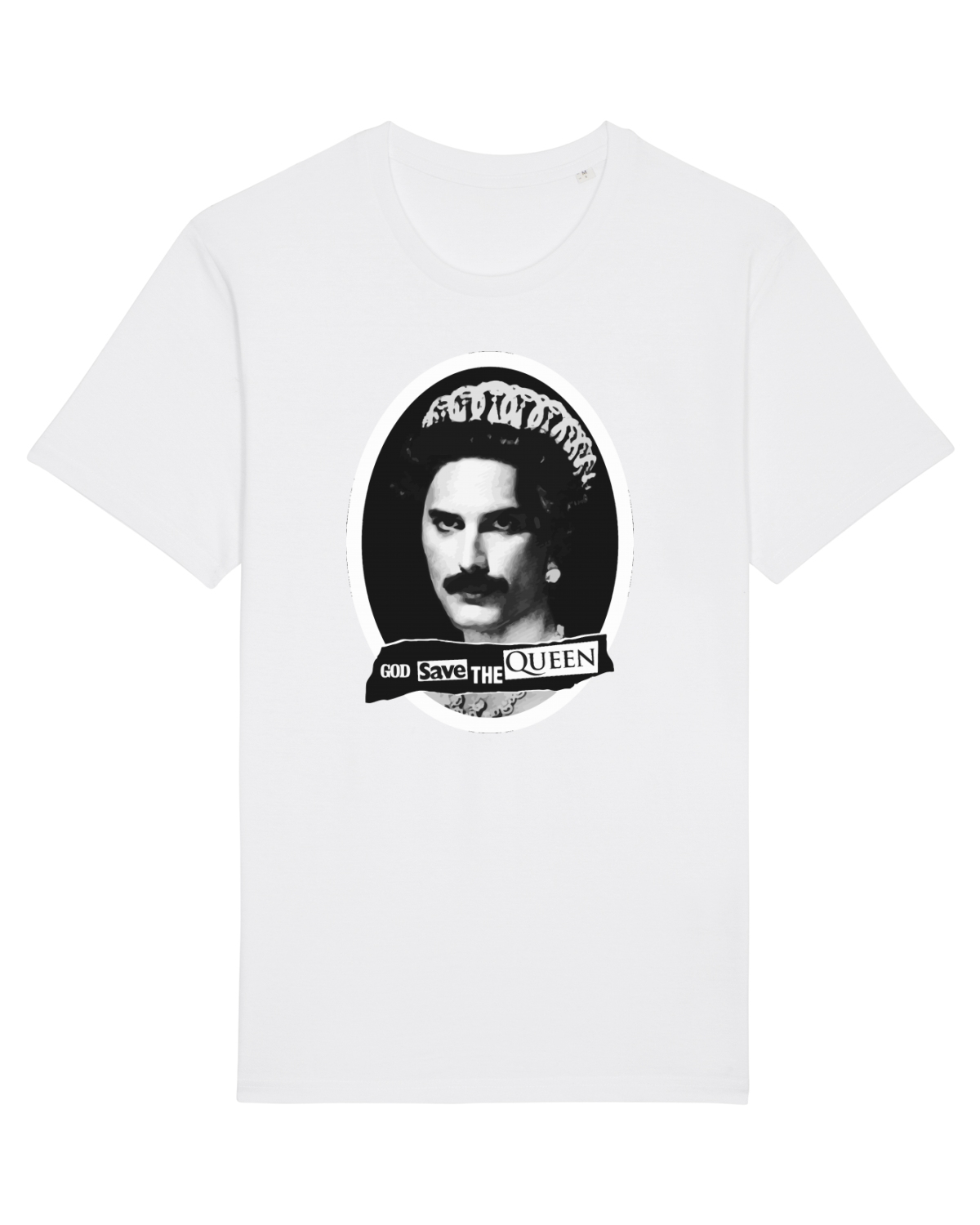 Tricou mânecă scurtă Unisex Rocker White