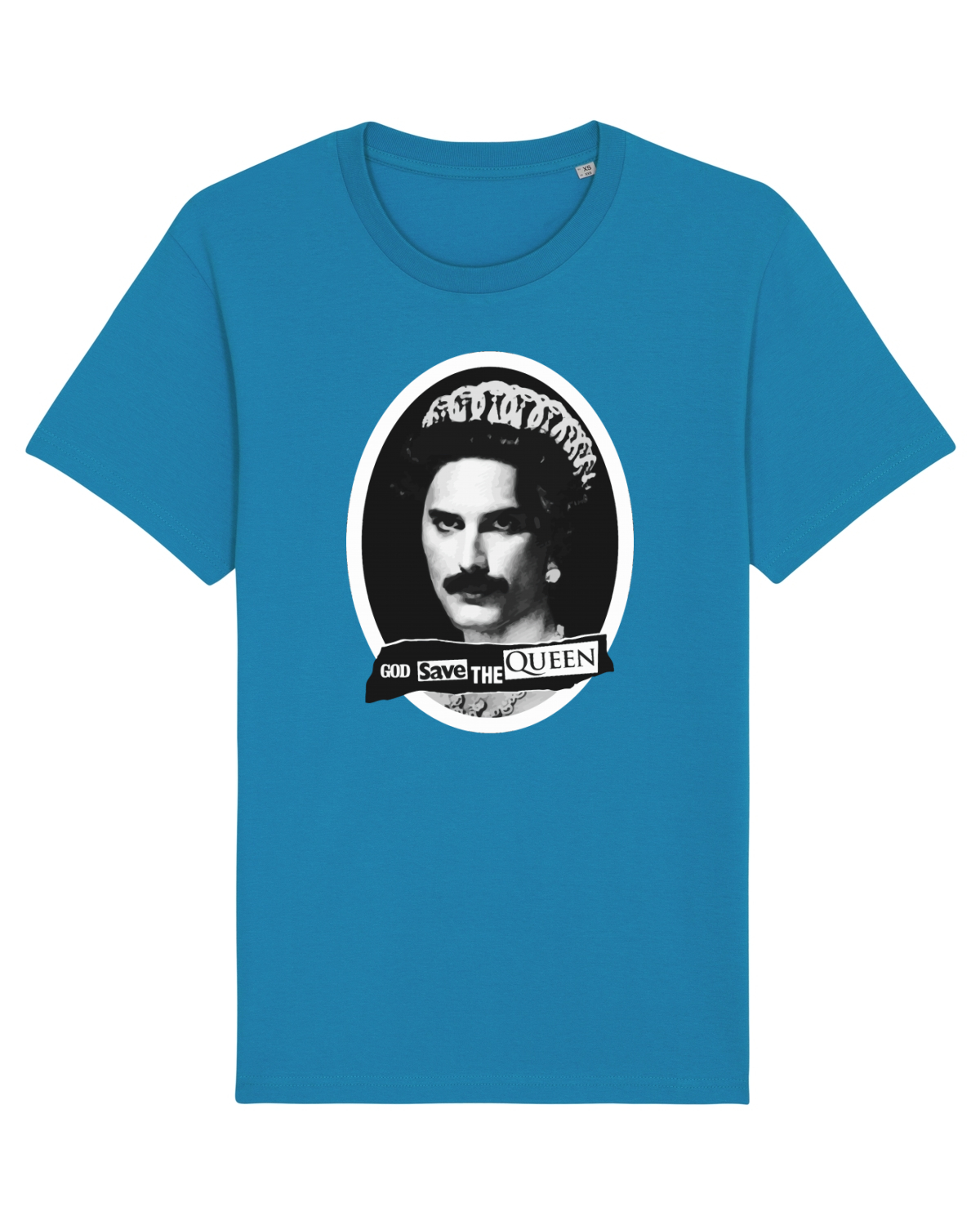 Tricou mânecă scurtă Unisex Rocker Azur