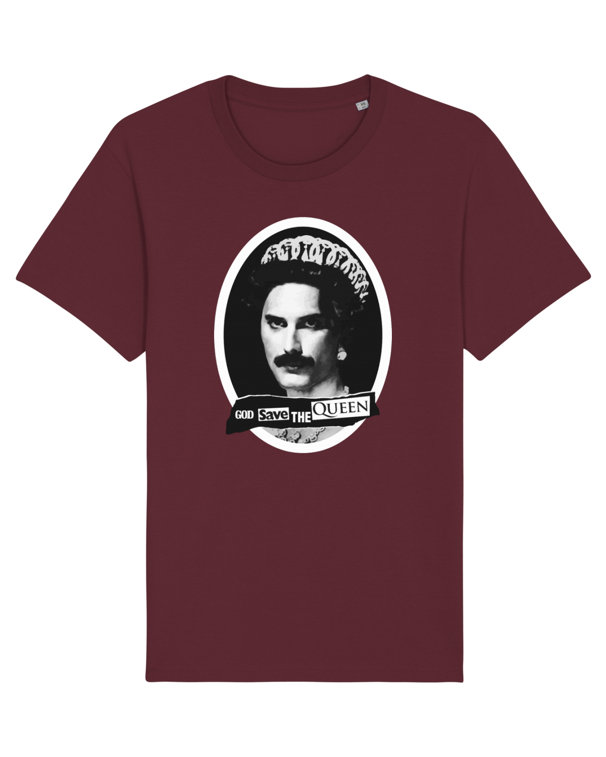 Tricou mânecă scurtă Unisex Rocker Burgundy