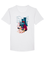 Nuclear Boy Tricou mânecă scurtă guler larg Bărbat Skater