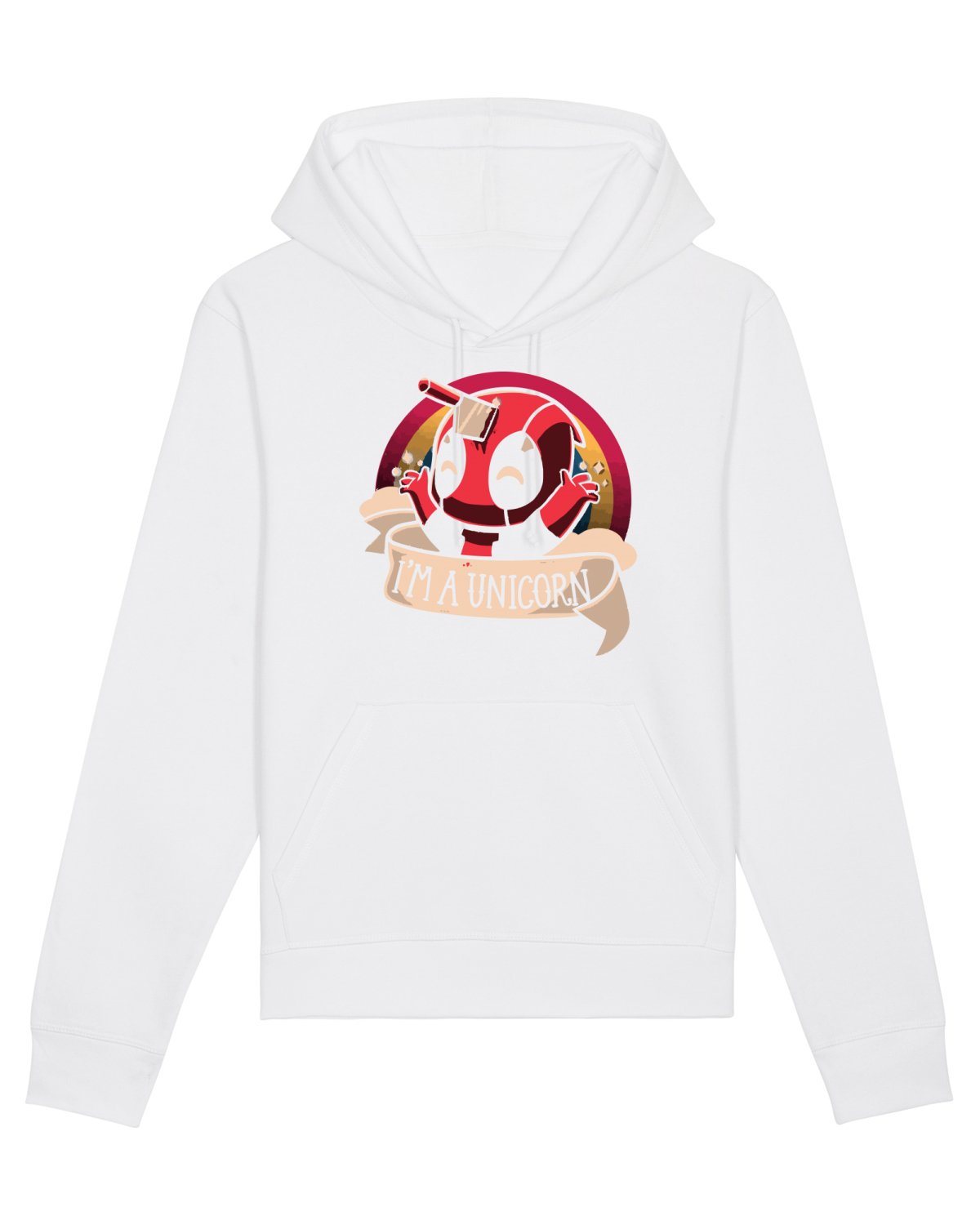 Hanorac Unisex Drummer White