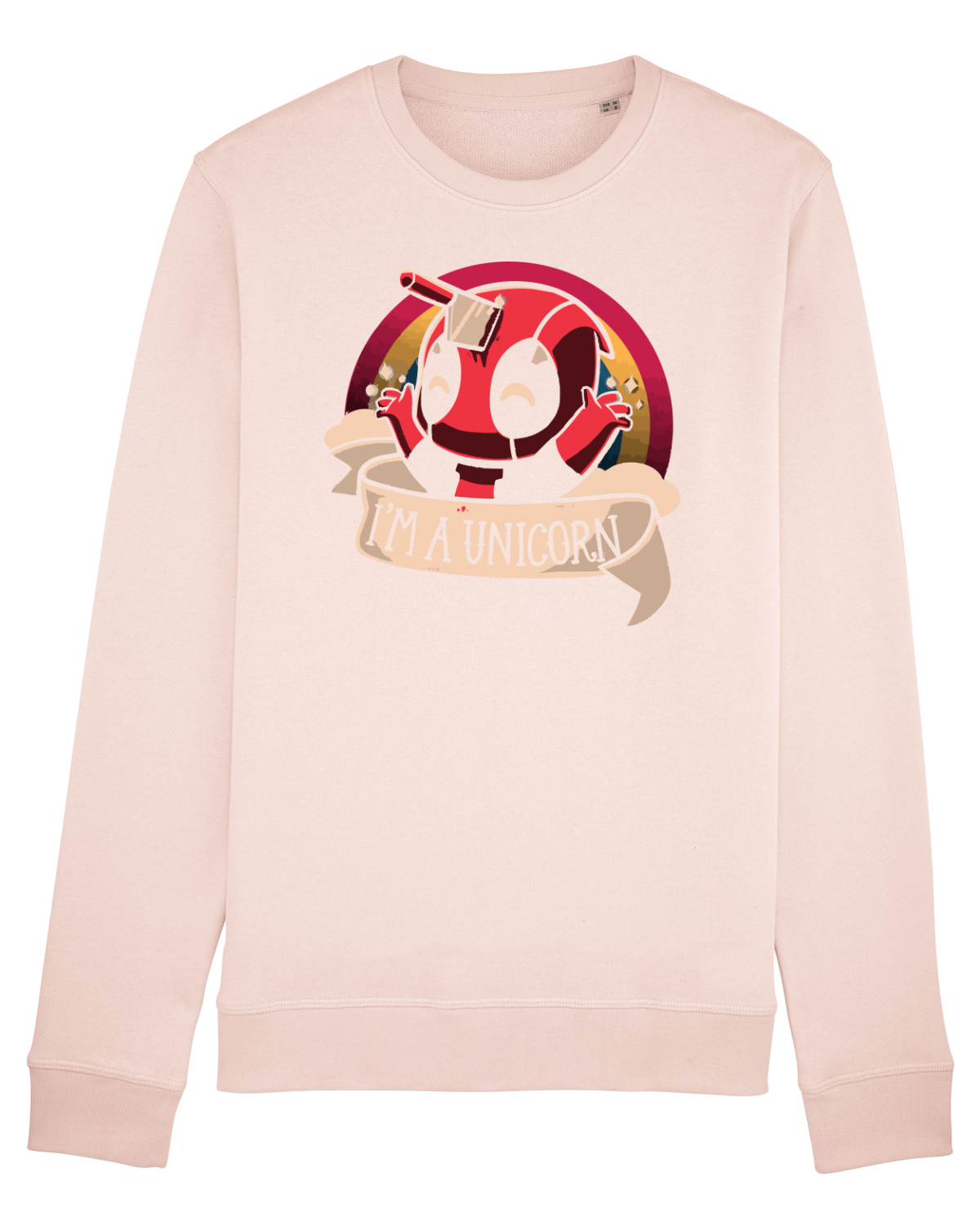 Bluză mânecă lungă Unisex Rise Candy Pink