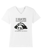 I hate Morning People Tricou mânecă scurtă guler V Bărbat Presenter