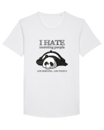 I hate Morning People Tricou mânecă scurtă guler larg Bărbat Skater