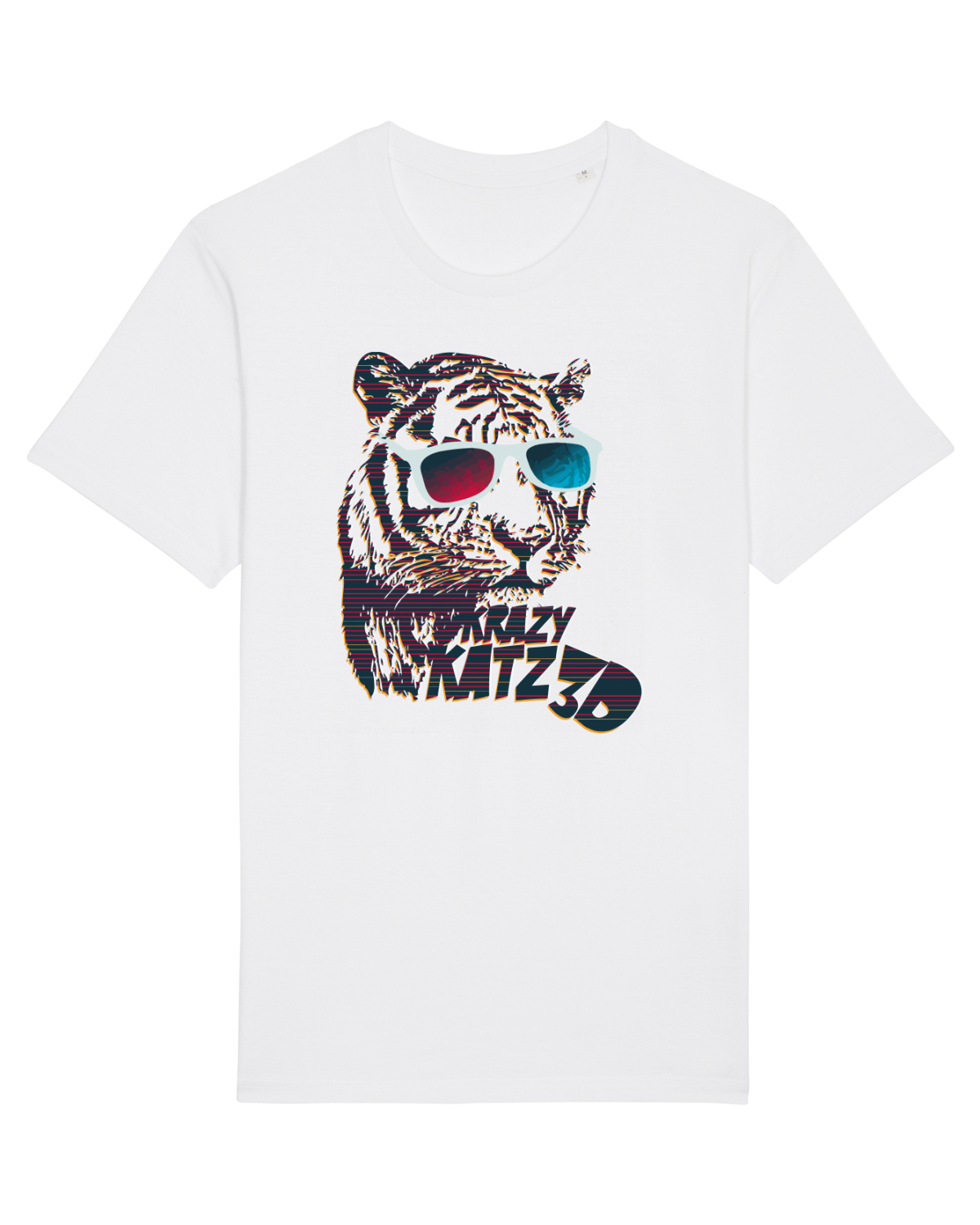Tricou mânecă scurtă Unisex Rocker White