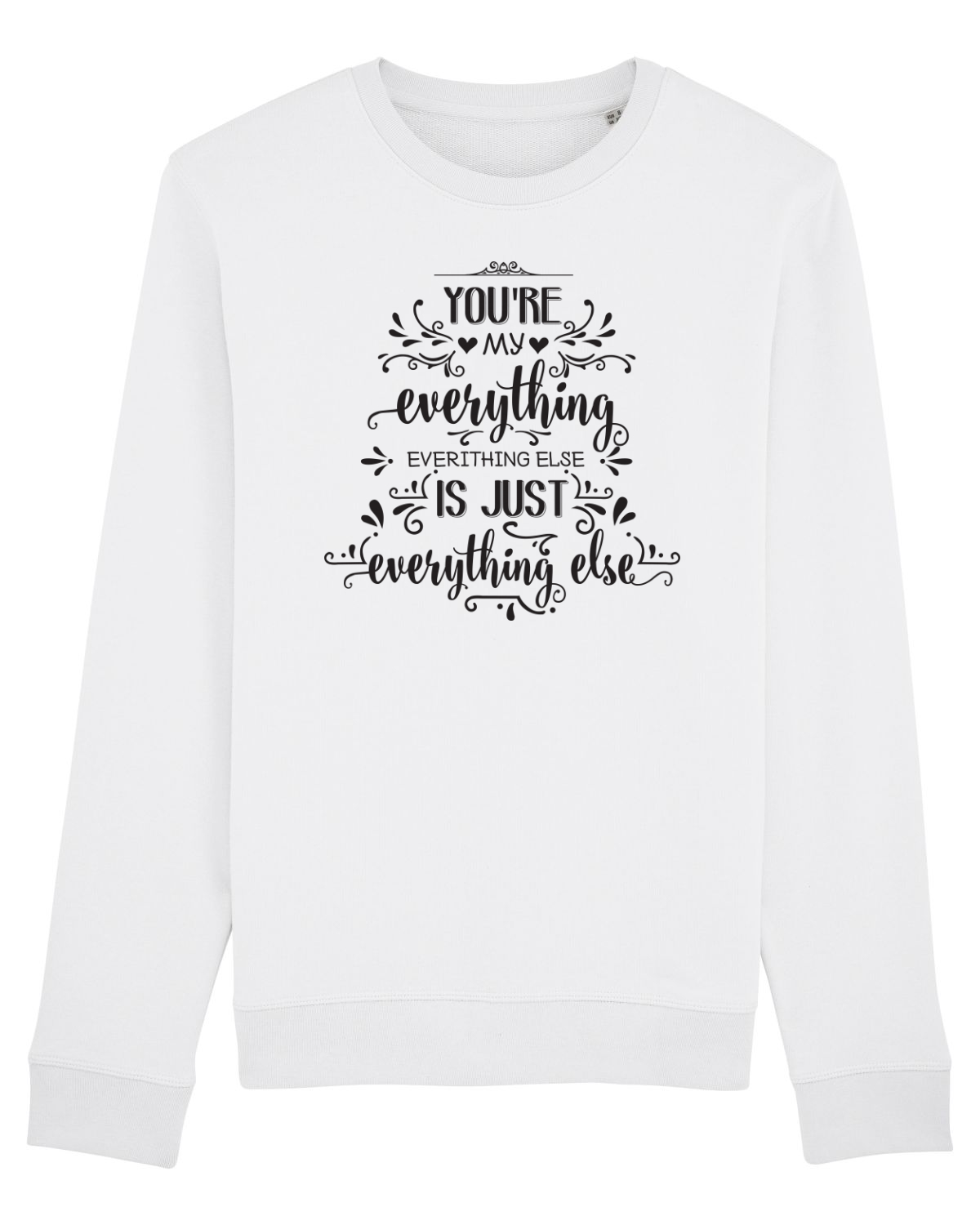 Bluză mânecă lungă Unisex Rise White