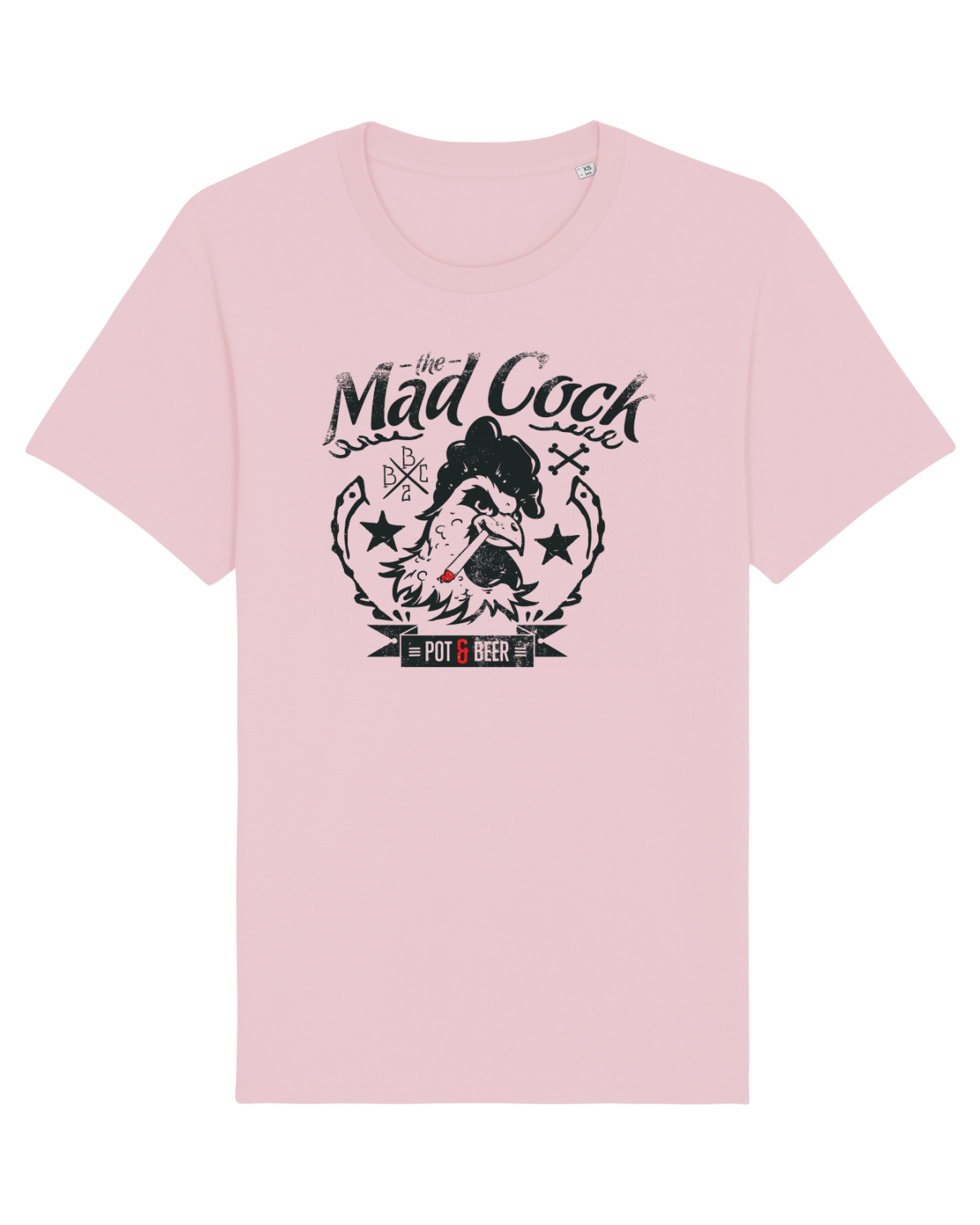 Tricou mânecă scurtă Unisex Rocker Cotton Pink