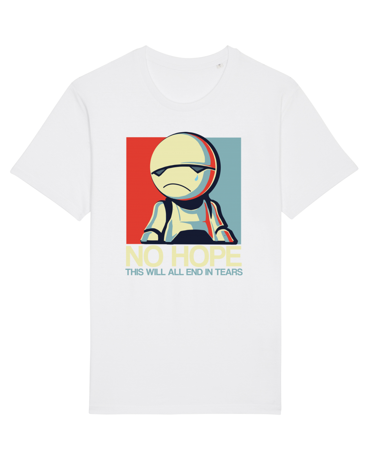 Tricou mânecă scurtă Unisex Rocker White