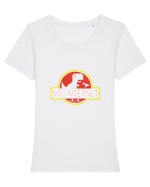 No Internet Dino Tricou mânecă scurtă guler larg fitted Damă Expresser